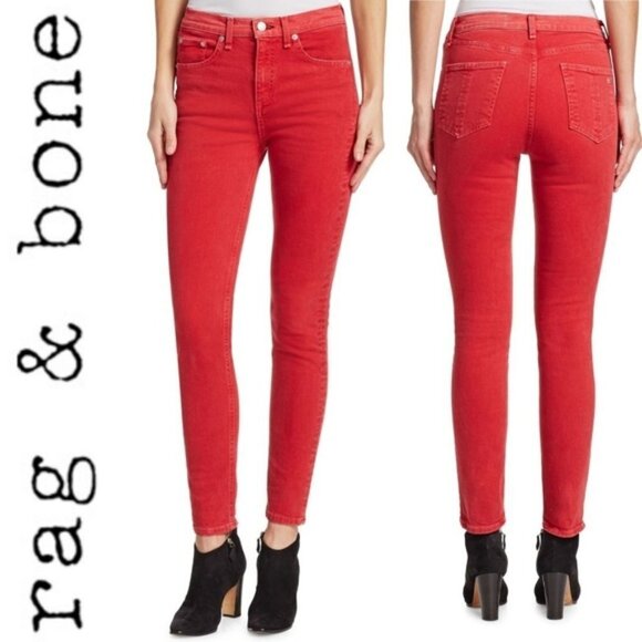 RAG & BONE High Rise Skinny Jeans - Picture 1 of 8